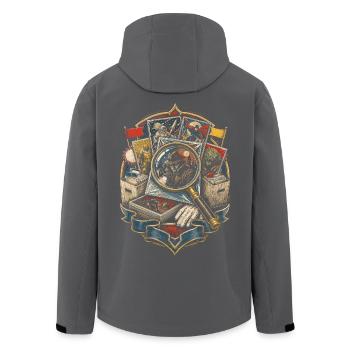 Collectionneur de bandes dessinées - Veste softshell homme en polyester recyclé Stanley/Stella - noir - Dos - AI Model Male 185 light (185cm)