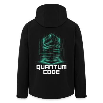 Programmeurs – Développeurs de programmation et informaticiens - Veste softshell homme en polyester recyclé Stanley/Stella - noir - Dos - AI Model Male 185 light (185cm)