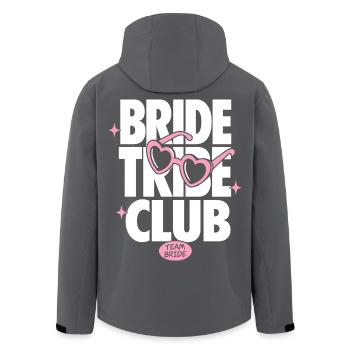 Bride Tribe Club Team Bride - Recycelte Männer Softshell-Jacke von Stanley/Stella - Schwarz - Hinten - AI Model Male 185 light (185cm)