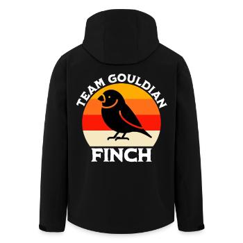 Équipe Gouldamadine - Veste softshell homme en polyester recyclé Stanley/Stella - noir - Dos - AI Model Male 185 light (185cm)