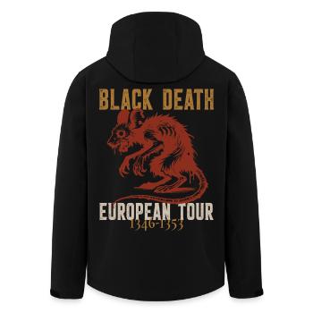 Black Death European Tour 1346 1353 Medieval  - Recycelte Männer Softshell-Jacke von Stanley/Stella - Schwarz - Hinten - AI Model Male 185 light (185cm)