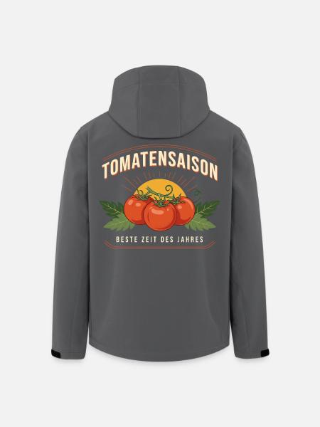 Tomatensaison Logo Beste Zeit - Recycelte Männer Softshell-Jacke von Stanley/Stella - Schwarz
