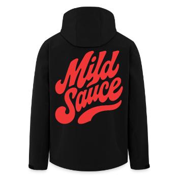 Script rétro de sauce sauvage - Veste softshell homme en polyester recyclé Stanley/Stella - noir - Dos - AI Model Male 185 light (185cm)