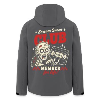 Scream Queen Club Horror Fan - Men’s Recycled Softshell Jacket by Stanley/Stella - black - Back - AI Model Male 185 light (185cm)