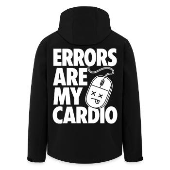 Les erreurs sont mon programmeur cardio - Veste softshell homme en polyester recyclé Stanley/Stella - noir - Dos - AI Model Male 185 light (185cm)