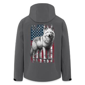 Arctic Wolf US Polarwolf - Veste softshell homme en polyester recyclé Stanley/Stella - noir - Dos - AI Model Male 185 light (185cm)