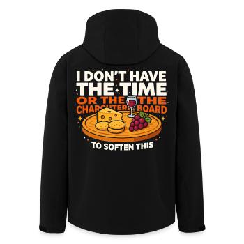 Humour sur le plateau de fromages : il est temps d’adoucir cela - Veste softshell homme en polyester recyclé Stanley/Stella - noir - Dos - AI Model Male 185 light (185cm)