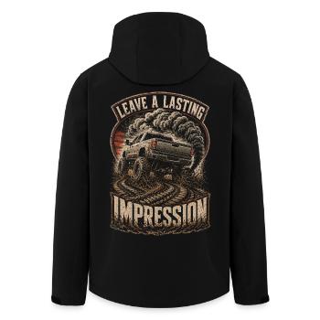 Le charbon roulant laisse une impression durable - Veste softshell homme en polyester recyclé Stanley/Stella - noir - Dos - AI Model Male 185 light (185cm)
