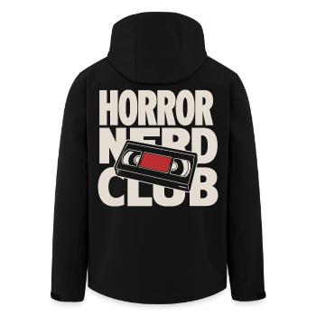 Club de nerds d’horreur VHS - Veste softshell homme en polyester recyclé Stanley/Stella - noir - Dos - AI Model Male 185 light (185cm)