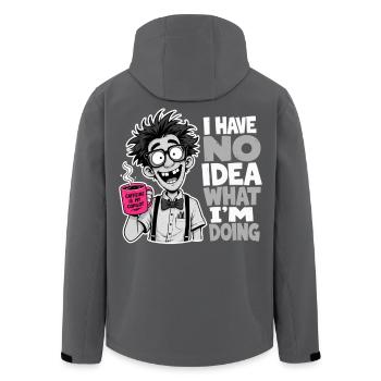 Je n’ai aucune idée de ce que je fais, Gift Gerd Humour - Veste softshell homme en polyester recyclé Stanley/Stella - noir - Dos - AI Model Male 185 light (185cm)