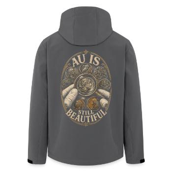 Collectionneur de pièces Numismatique, Collection de pièces - Veste softshell homme en polyester recyclé Stanley/Stella - noir - Dos - AI Model Male 185 light (185cm)