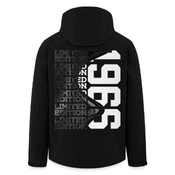 60 ANS ÉDITION LIMITÉE 1966 60E ANNIVERSAIRE - Veste softshell homme en polyester recyclé Stanley/Stella - noir - Dos - AI Model Male 185 light (185cm)