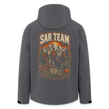 Équipe de sauvetage SAR - Veste softshell homme en polyester recyclé Stanley/Stella - noir - Dos - AI Model Male 185 light (185cm)