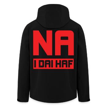 Na I Dai Haf, nein zu Zweitwohnungen - Recycelte Männer Softshell-Jacke von Stanley/Stella - Schwarz - Hinten - AI Model Male 185 light (185cm)
