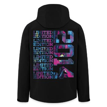 COOL 12 ANS, ÉDITION LIMITÉE 2014 12E ANNIVERSAIRE - Veste softshell homme en polyester recyclé Stanley/Stella - noir - Dos - AI Model Male 185 light (185cm)