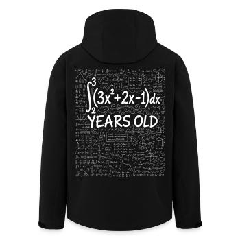 23rd Birthday Calculus Math Geek Funny - Men’s Recycled Softshell Jacket by Stanley/Stella - black - Back - AI Model Male 185 light (185cm)