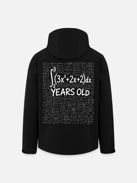 26th Birthday Calculus Math Geek Funny - Men’s Recycled Softshell Jacket by Stanley/Stella - black