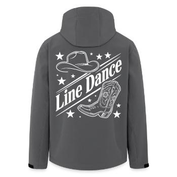 Line Dance Western Boot Flair - Recycelte Männer Softshell-Jacke von Stanley/Stella - Schwarz - Hinten - AI Model Male 185 light (185cm)