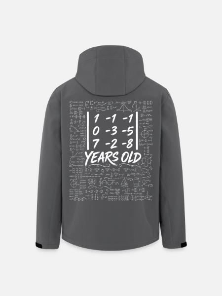 28. Jubiläum. Determinantenmatrix-Mathematik-Nerd lustig - Recycelte Männer Softshell-Jacke von Stanley/Stella - Schwarz