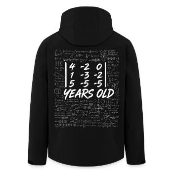 30. Jubiläum. Determinantenmatrix-Mathematik-Nerd lustig - Recycelte Männer Softshell-Jacke von Stanley/Stella - Schwarz - Hinten - AI Model Male 185 light (185cm)