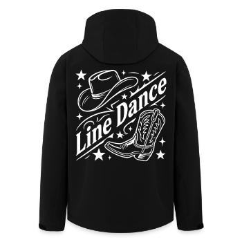 Line Dance Cowboy Flair - Men’s Recycled Softshell Jacket by Stanley/Stella - black - Back - AI Model Male 185 light (185cm)