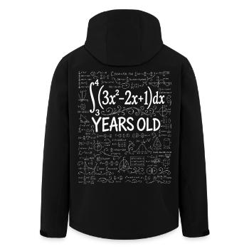 31st Birthday Calculus Integral Math Geek Funny - Men’s Recycled Softshell Jacket by Stanley/Stella - black - Back - AI Model Male 185 light (185cm)