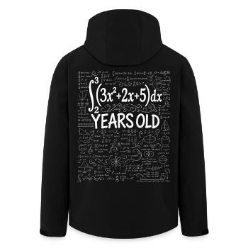 29th Birthday Calculus Math Geek Funny - Men’s Recycled Softshell Jacket by Stanley/Stella - black - Back - AI Model Male 185 light (185cm)