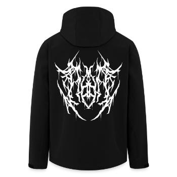 Dead Heart - Recycelte Männer Softshell-Jacke von Stanley/Stella - Schwarz - Hinten - AI Model Male 185 light (185cm)