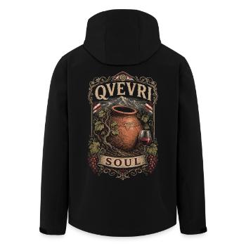 Georgia Georgian Tbilisi Sakartvelo Qvevri Soul - Men’s Recycled Softshell Jacket by Stanley/Stella - black - Back - AI Model Male 185 light (185cm)
