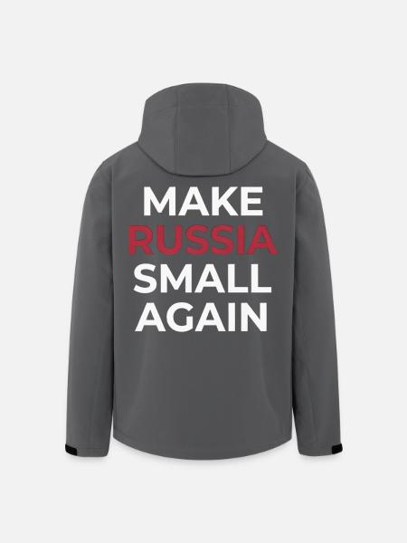 Make russia Small Again - Men’s Recycled Softshell Jacket by Stanley/Stella - black