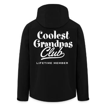Coolest Grandpas Club - Recycelte Männer Softshell-Jacke von Stanley/Stella - Schwarz - Hinten - AI Model Male 185 light (185cm)