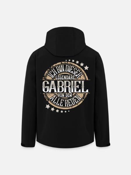 Gabriel - Recycelte Männer Softshell-Jacke von Stanley/Stella - Schwarz