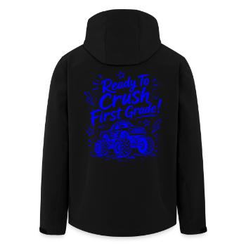 Ready To Crush First Class – lustiger Monstertruck - Recycelte Männer Softshell-Jacke von Stanley/Stella - Schwarz - Hinten - AI Model Male 185 light (185cm)