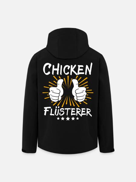 Chicken Spruch - Recycelte Männer Softshell-Jacke von Stanley/Stella - Schwarz
