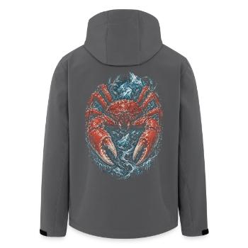 Alaska King Crab - Men’s Recycled Softshell Jacket by Stanley/Stella - black - Back - AI Model Male 185 light (185cm)