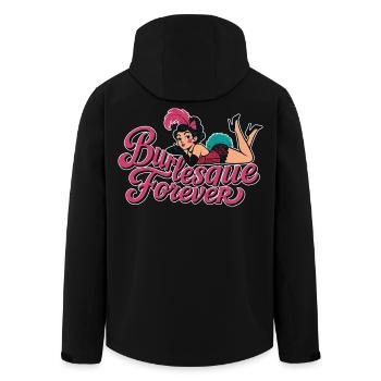 Burlesque Forever: Vintage Pin-Up Beauty - Men’s Recycled Softshell Jacket by Stanley/Stella - black - Back - AI Model Male 185 light (185cm)