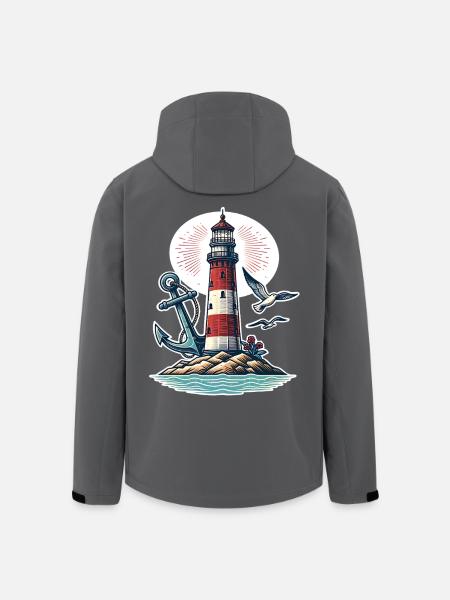 lighthouse - Men’s Recycled Softshell Jacket by Stanley/Stella - black