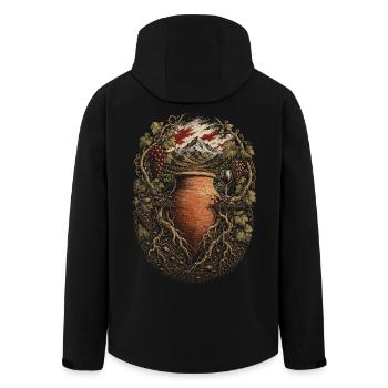 Georgia Georgian Tbilisi Sakartvelo - Men’s Recycled Softshell Jacket by Stanley/Stella - black - Back - AI Model Male 185 light (185cm)