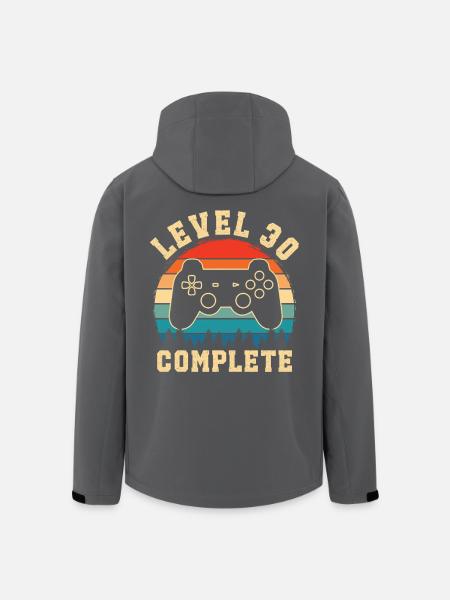 Level 30 complete – 30th anniversary gift - Men’s Recycled Softshell Jacket by Stanley/Stella - black