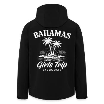 Bahamas Girls Trip Exuma Days - Men’s Recycled Softshell Jacket by Stanley/Stella - black - Back - AI Model Male 185 light (185cm)