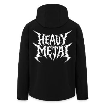Heavy Metal Lettering - Men’s Recycled Softshell Jacket by Stanley/Stella - black - Back - AI Model Male 185 light (185cm)