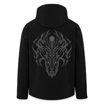 Thorns Neo Tribal Skull - Men’s Recycled Softshell Jacket by Stanley/Stella - black - Back - AI Model Male 185 light (185cm)
