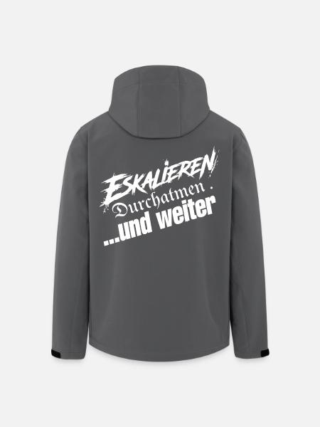 Einfach Weitermachen - Recycelte Männer Softshell-Jacke von Stanley/Stella - Schwarz