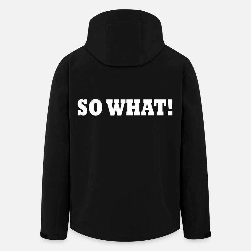 So what - Men’s Recycled Softshell Jacket by Stanley/Stella - black