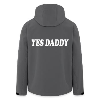 Yes daddy - Recycelte Männer Softshell-Jacke von Stanley/Stella - Anthrazit - Hinten - AI Model Male 185 light (185cm)