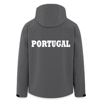 Portugal - Veste softshell homme en polyester recyclé Stanley/Stella - noir - Dos - AI Model Male 185 light (185cm)