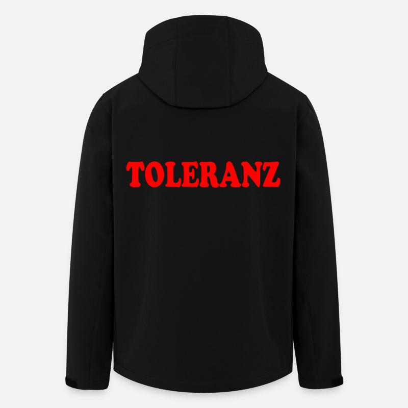 Toleranz - Recycelte Männer Softshell-Jacke von Stanley/Stella - Schwarz