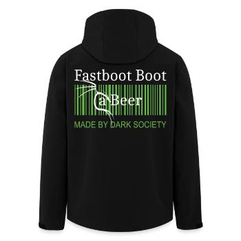 Fastboot Boot a Beer - Men’s Recycled Softshell Jacket by Stanley/Stella - black - Back - AI Model Male 185 light (185cm)