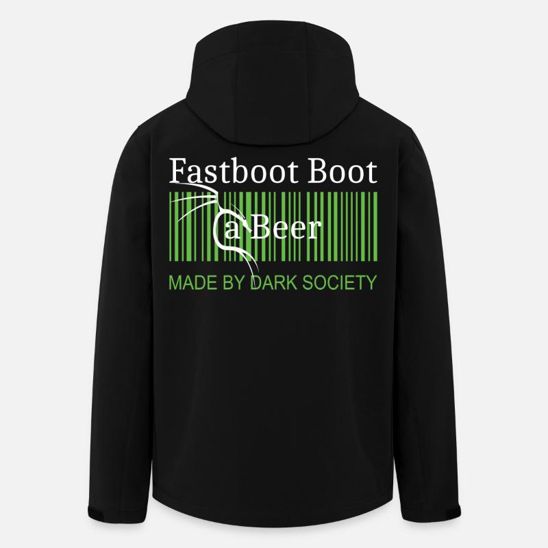Fastboot Boot a Beer - Recycelte Männer Softshell-Jacke von Stanley/Stella - Schwarz