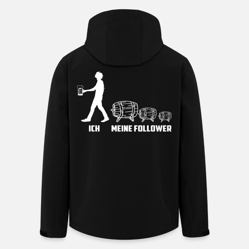 Meine Bierfass Follower - Recycelte Männer Softshell-Jacke von Stanley/Stella - Schwarz